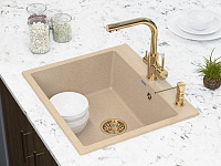 Paulmark Essen Смеситель для кухни с гибким изливом, цвет: золото Es213011-G