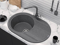 Paulmark Essen Смеситель для кухни с гибким изливом, цвет: серый металлик Es213011-402