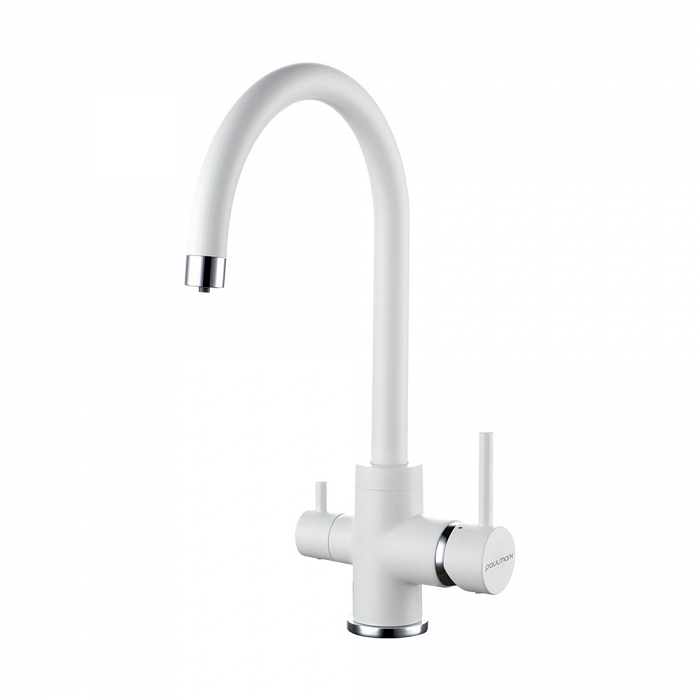 Paulmark Essen Смеситель для кухни с гибким изливом, цвет: белый матовый Es213211-431