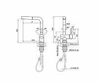 Paulmark Dosse Смеситель для кухни высота излива 25,3 см, цвет: брашированное золото Do214418-BG