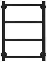 Стилье Версия-КН Полотенцесушитель водяной 40x60h, цвет черный 17640-6040
