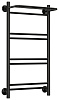 Стилье Версия-Н1 Полотенцесушитель водяной 40x80h, цвет черный глянцевый 17621-8040
