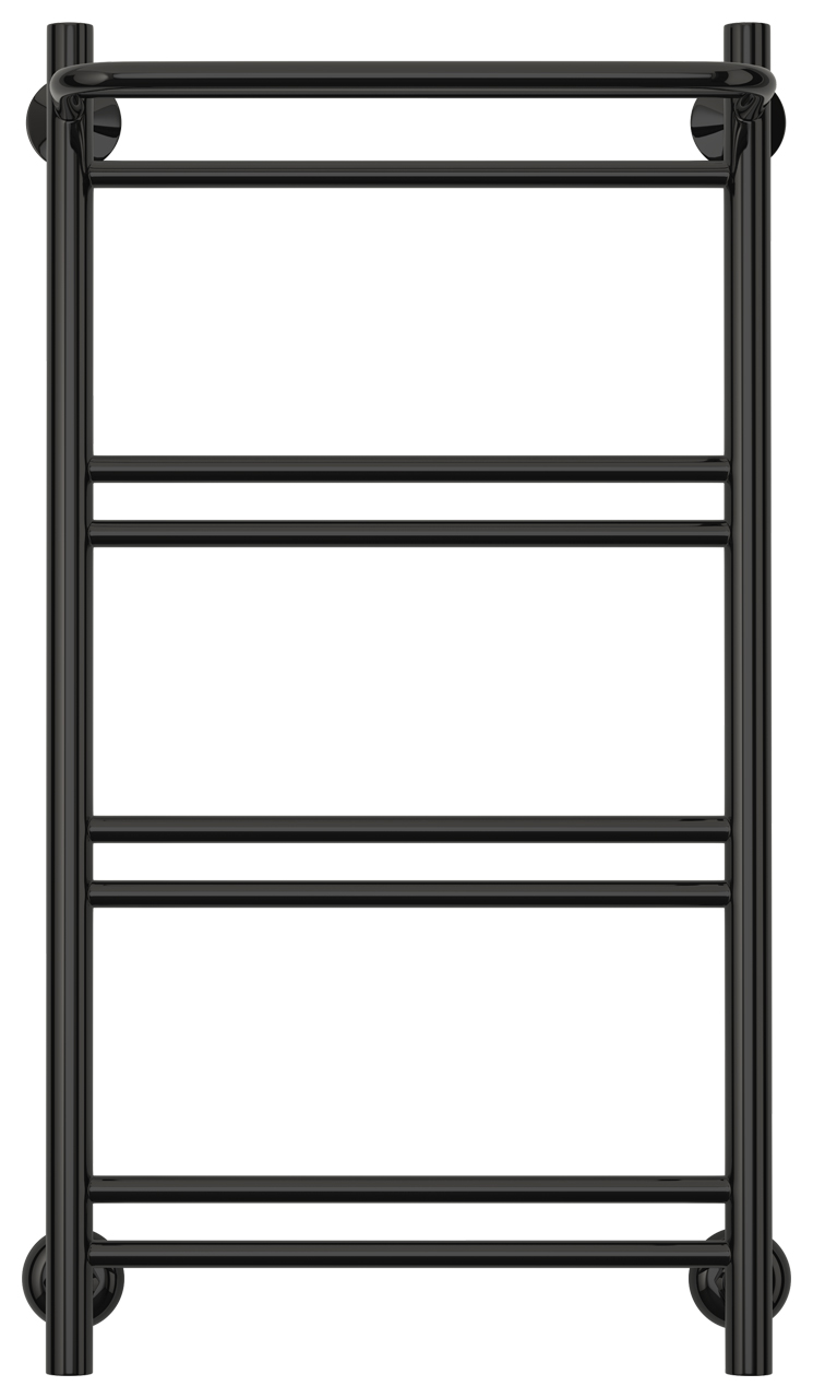 Стилье Версия-Н1 Полотенцесушитель водяной 40x80h, цвет черный глянцевый 17621-8040
