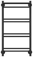 Стилье Версия-Н1 Полотенцесушитель водяной 40x80h, цвет черный глянцевый 17621-8040