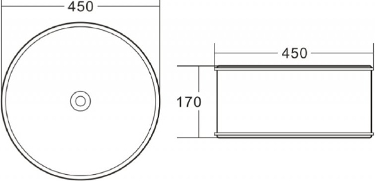 Belbagno Раковина накладная 45,5х45,5х16,5h, цвет:белый BB1383