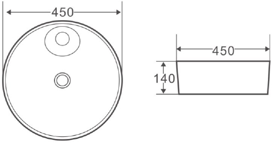 Belbagno Раковина накладная 43х43х13h, цвет:белый BB1306