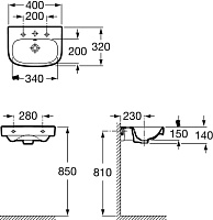 Рукомойник Roca Debba 40x32 см 325998000
