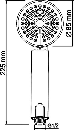 Смеситель Wasserkraft Weser  для ванны с душем 7801