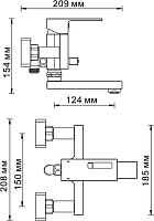 Смеситель Wasserkraft Alme  для ванны с душем 1501