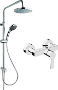 Vitra Shower Set Сет с душевой стойкой System Rain и Flo S, цвет хром A49234EXP