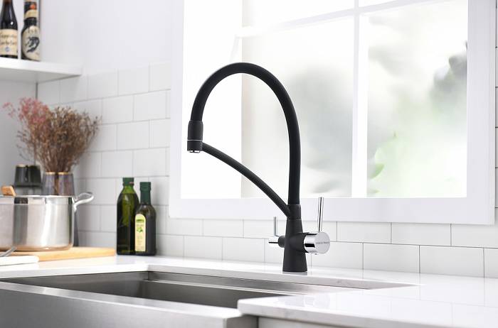 Paulmark Siеgen Смеситель для кухни с гибким изливом, цвет: антрацит Si213111-401
