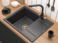 Paulmark Essen Смеситель для кухни с гибким изливом, цвет: антрацит-бронза Es213011-401BR