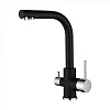 Paulmark Essen Смеситель для кухни с гибким изливом, цвет: черный Es213011-308