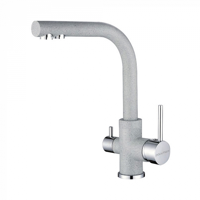 Paulmark Essen Смеситель для кухни с гибким изливом, цвет: серый Es213011-310