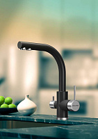 Paulmark Essen Смеситель для кухни с гибким изливом, цвет: антрацит Es213011-401