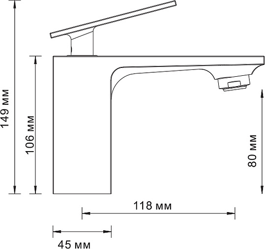 Смеситель Wasserkraft Alme  для раковины 1503