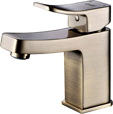 Смеситель Wasserkraft Exter  для раковины, светлая бронза 1603