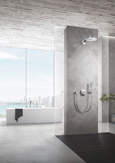 Grohe Atrio New Смеситель на борт ванны, с ручным душем, 5 отверстий, цвет: хром 19923003