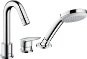 Hansgrohe Logis Смеситель на борт ванны, с ручным душем, внешняя часть, цвет: хром 71310000