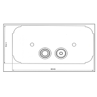 Nicolazzi Complementi Клавиша смыва, цвет бронза 5542BZ