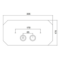 Sbordoni Romana Панель с кнопками двойного смыва, цвет бронза SB071BR