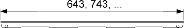 Tece Drainline Декоративная решетка quadratum для линейного трапа 100 см, цвет: нерж. сталь глянц. 601050