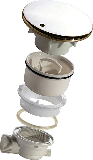 Сифон для поддона RGW Velplex QYD-01-br бронза 90 мм 18241101-08