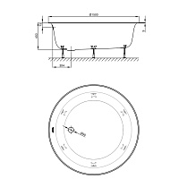 Bette Слив-перелив Bette Rotaplex R5, диаметр 90мм, цвет хром B608-901