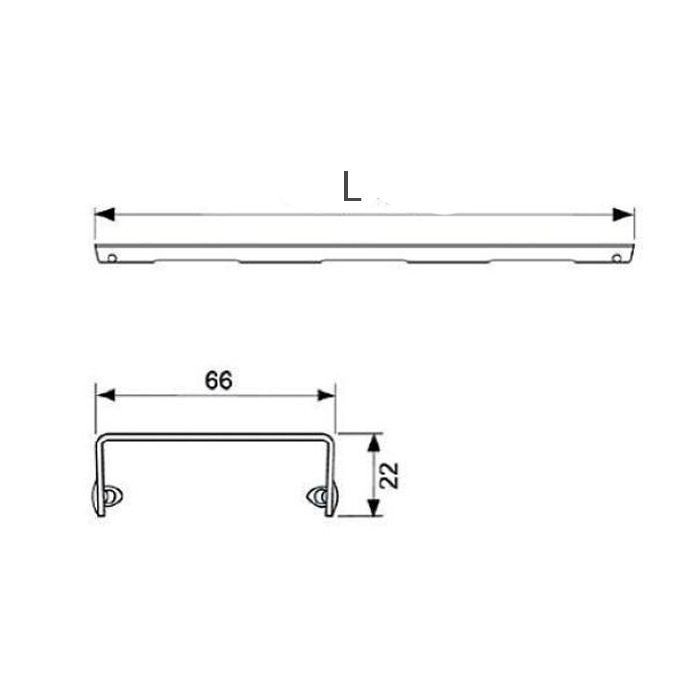 Tece Drainline Декоративная решетка basic для линейного трапа 120 см, цвет: нерж. сталь брашир. 601211