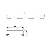Tece Drainline Декоративная решетка basic для линейного трапа 120 см, цвет: нерж. сталь брашир. 601211