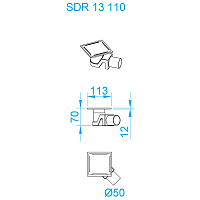RGW Трап для душа 11х11 47211311-04