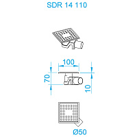 RGW Трап для душа 11х11 47211411-01