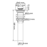 Wasserkraft Mindel Донный клапан без перелива A251