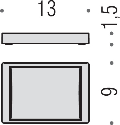 Colombo Design Look Мыльница настольная, латунь, цвет: chrome B1642.CR