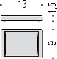 Colombo Design Look Мыльница настольная, латунь, цвет: chrome B1642.CR