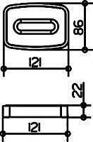 Keuco Elegance New Мыльница настольная, цвет: хром 11655 019001