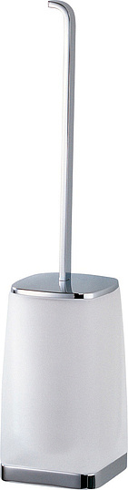 Colombo Design Time Ершик для унитаза напольный, со стеклянной колбой, цвет: chrome W4206.CR-VAN