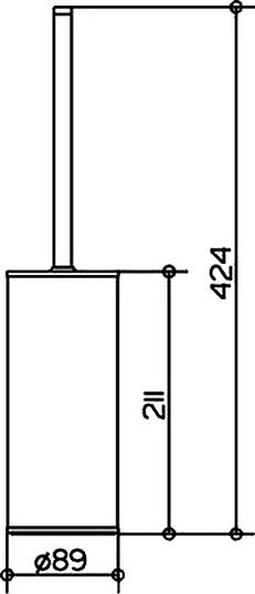 Keuco Collection Moll Ершик, цвет: хром 04969 010100