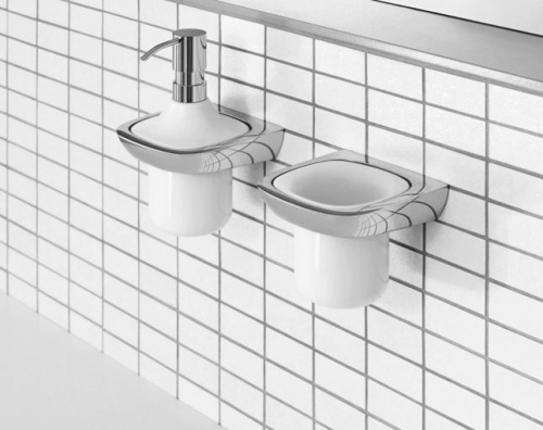 Kludi Ambienta Дозатор жидкого мыла, подвесной, керамическая колба, цвет: хром 5397605