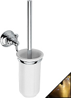 Nicolazzi Accessori Ершик для унитаза подвесной с керамической колбой, цвет: темная бронза 1490DB