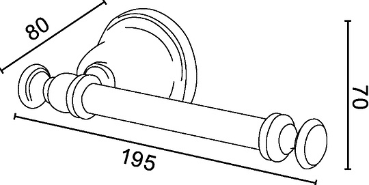 TW Harmony 019 Держатель для т/б, цвет: хром TWHA019cr