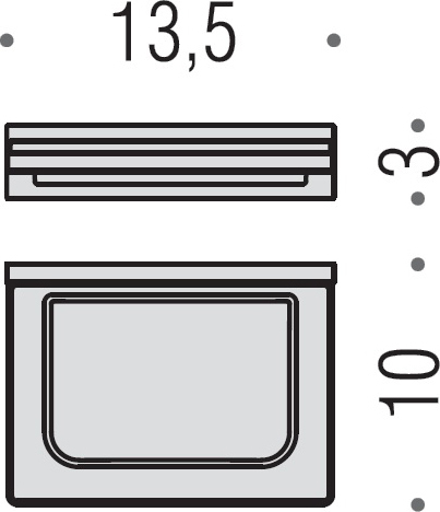 Colombo Design Look Мыльница подвесная со стеклянной чашей, латунь, цвет: chrome B1601.CR-VAN