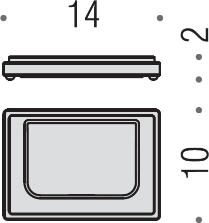 Colombo Design Look Мыльница настольная со стеклянной чашей, латунь, цвет: chrome B1640.CR-VAN