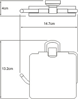 Wasserkraft Oder Держатель туалетной бумаги, цвет: хром глянцевый K-3025
