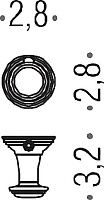 Colombo Design Hermitage Крючок для полотенец, подвесной, цвет: gold LC77.HPS