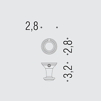 Colombo Design Hermitage Крючок для полотенец, подвесной, цвет: chrome BLC77.CR