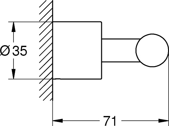 Grohe Atrio New Крючок для полотенца двойной, подвесной, цвет: теплый закат, матовый 40312DC3