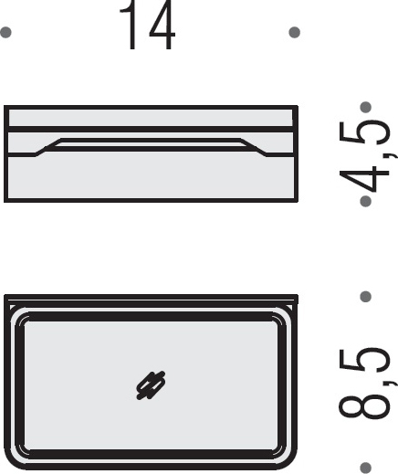 Colombo Design Forever Мыльница подвесная со стеклянной чашей, латунь, цвет: chrome B2901.CR-VAN