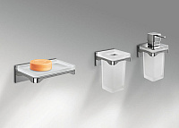 Colombo Design Forever Мыльница подвесная со стеклянной чашей, латунь, цвет: chrome B2901.CR-VAN