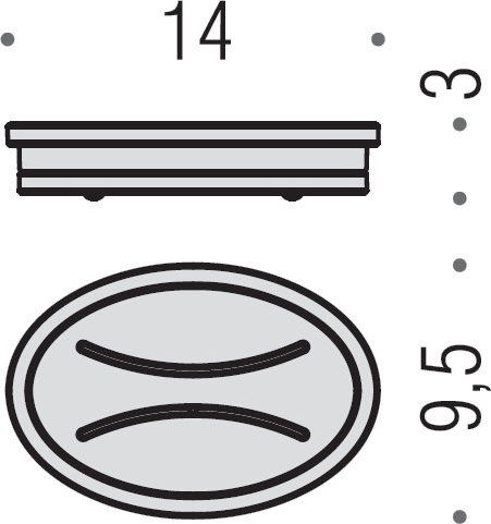 Colombo Design Land Мыльница настольная со стеклянной чашей, латунь, цвет: chrome B2842.CR-VAN